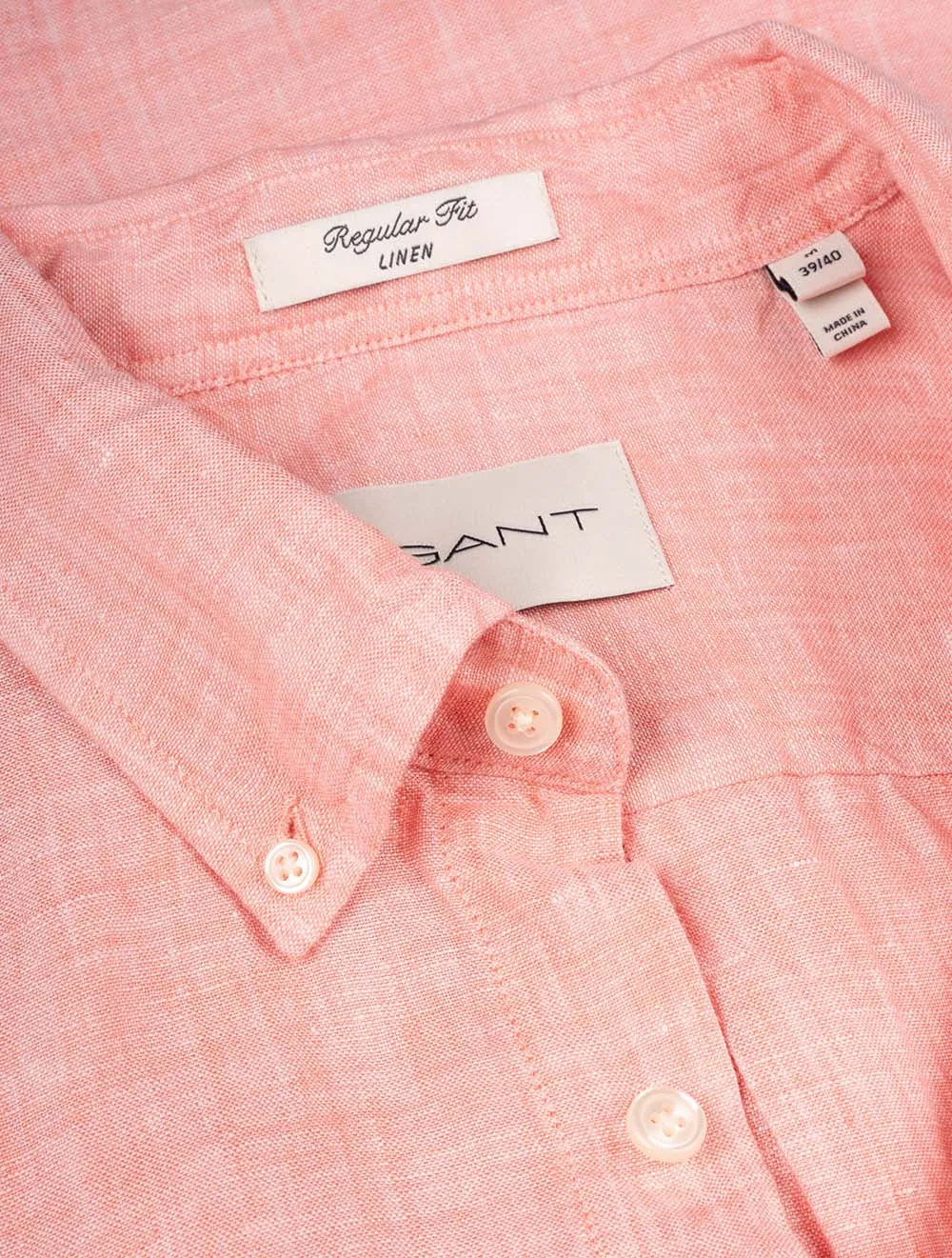 Regular Linen Shirt Peachy Pink