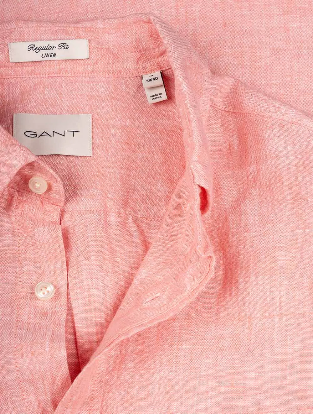 Regular Linen Shirt Peachy Pink