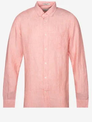 Regular Linen Shirt Peachy Pink