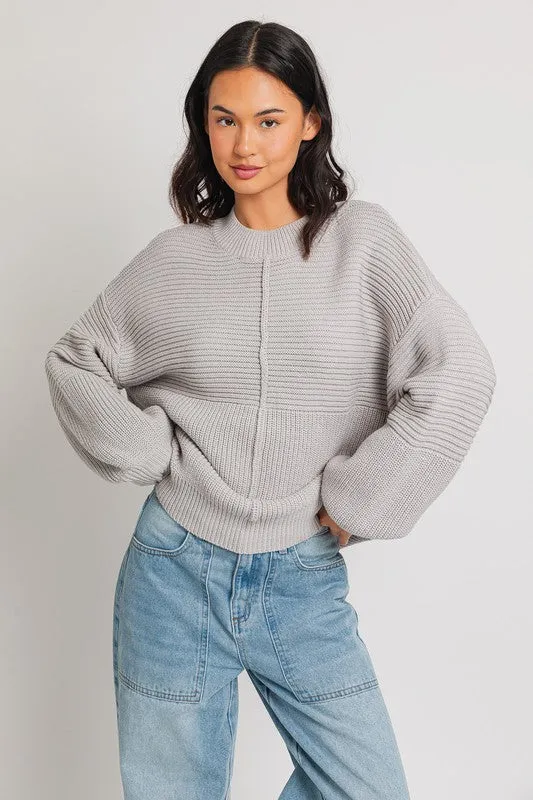 Ribbed Knitted Sweater - online exclusive