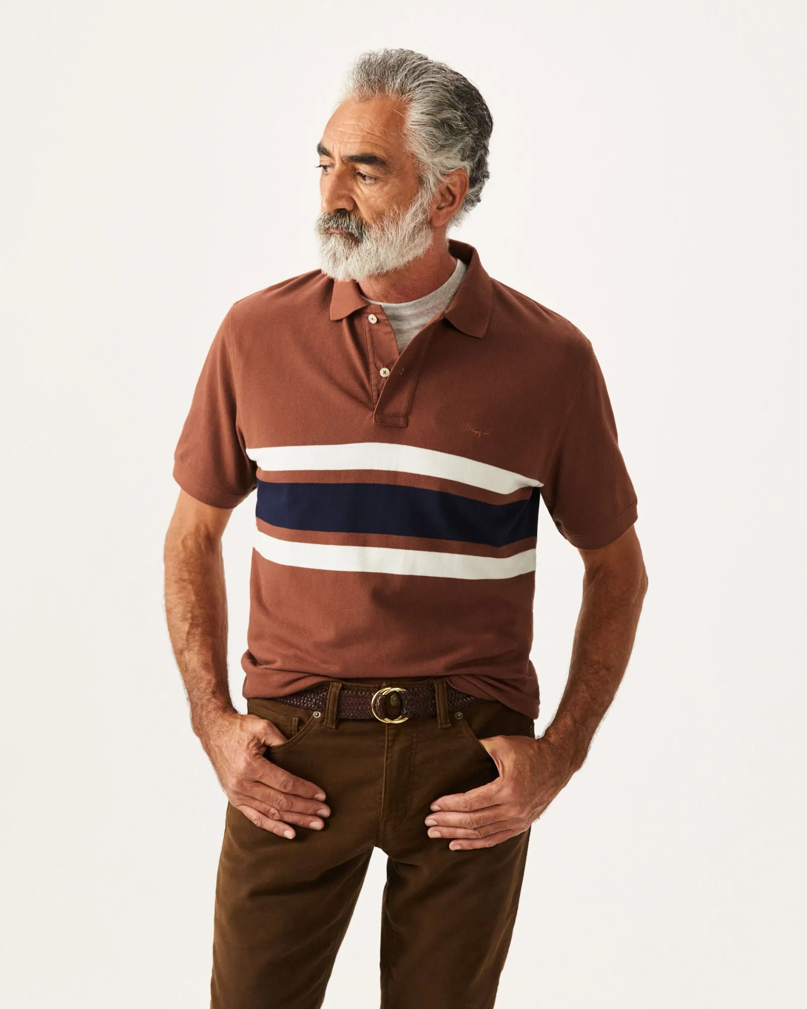 Rod Polo - Brown/Navy/Stone