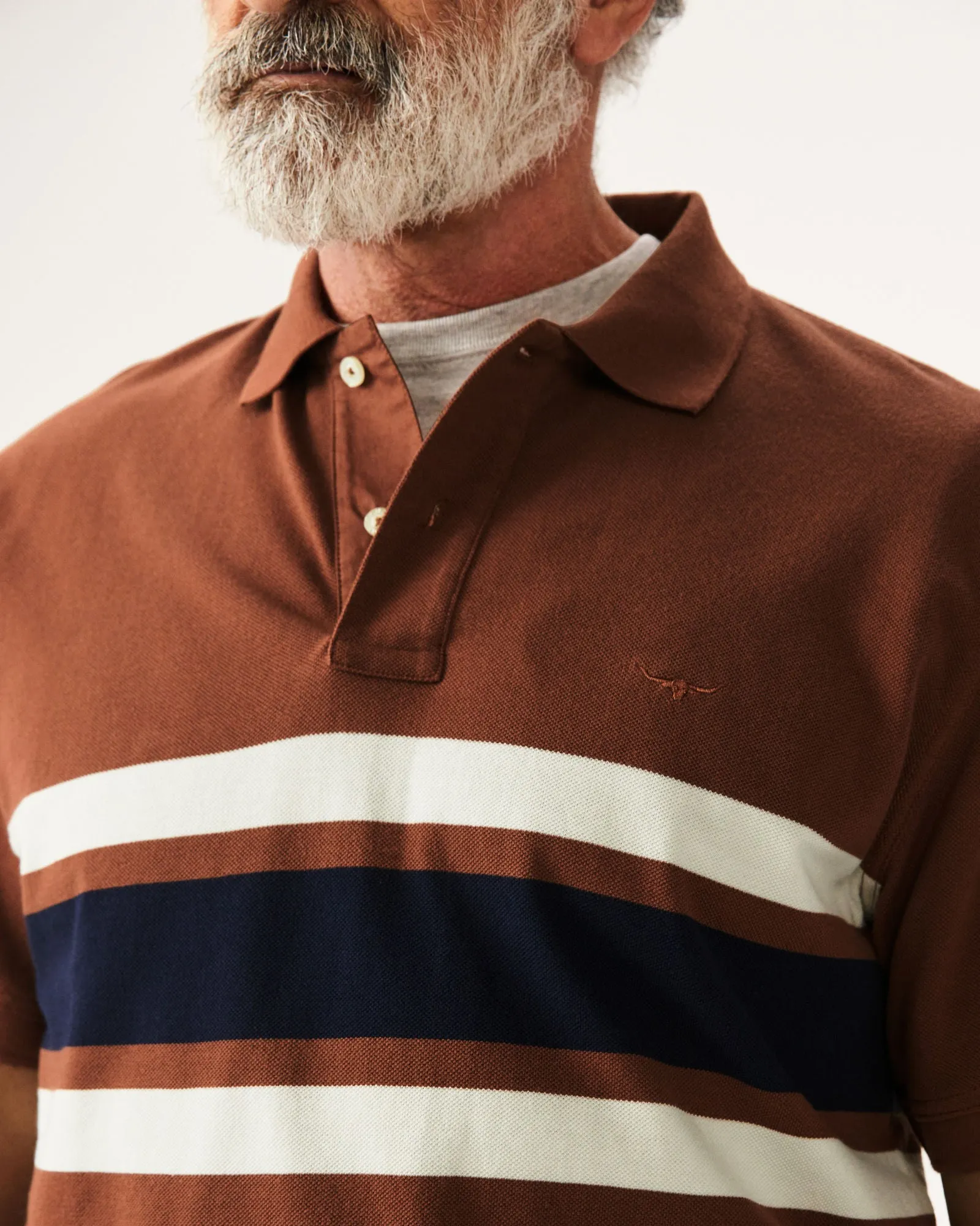 Rod Polo - Brown/Navy/Stone