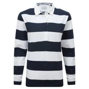 Schoffel St Mawgan Ladies Rugby Shirt - Navy/White Stripe