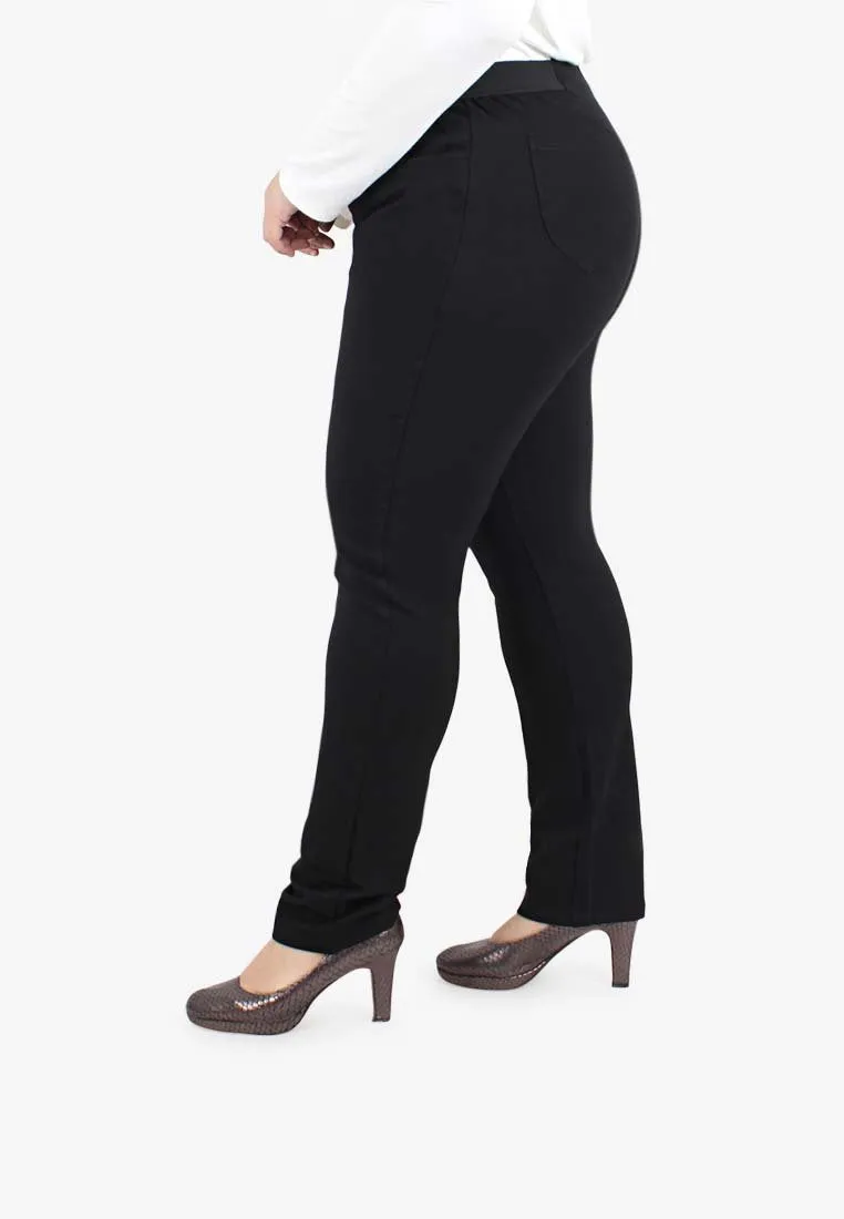 Shakira Elastic Waist Pants - Black