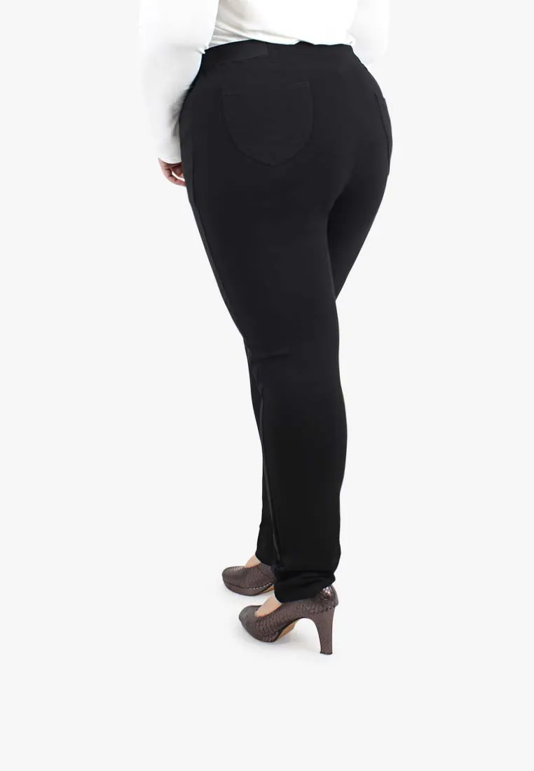 Shakira Elastic Waist Pants - Black