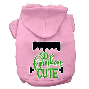 So Franken Cute Screen Print Dog Hoodie in Many Colors