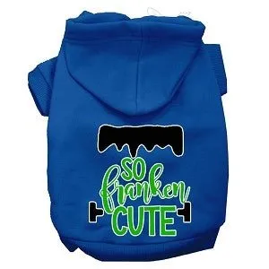 So Franken Cute Screen Print Dog Hoodie in Many Colors