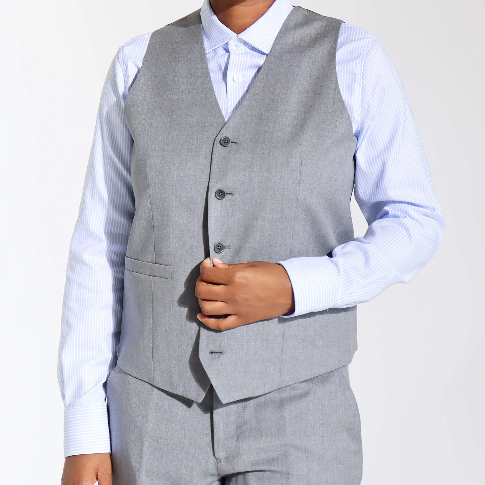 The Georgie Light Gray Vest