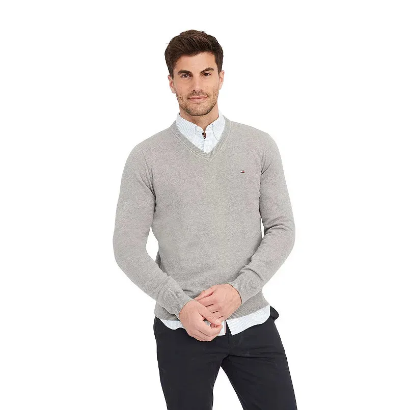 Tommy Hilfiger WCC Essential Cotton V-Neck Sweater