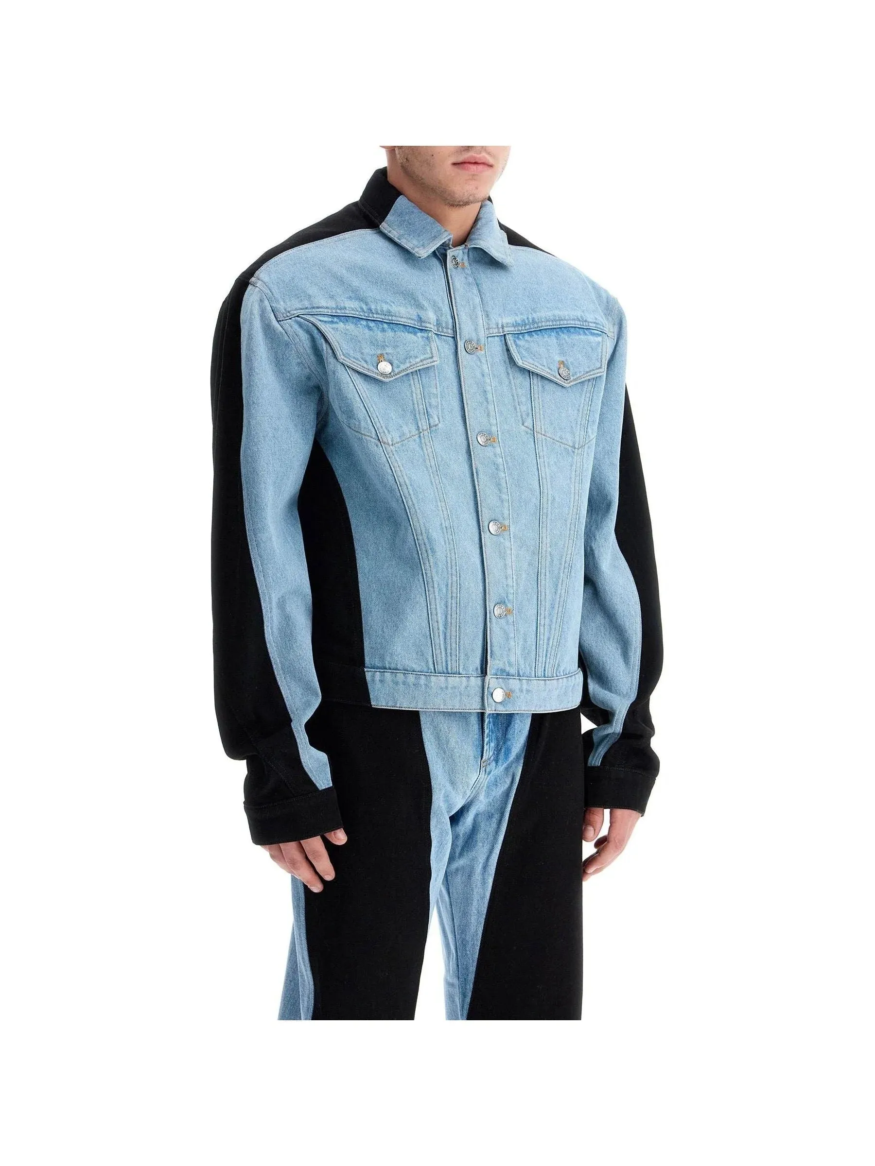 Two-Tone Denim Jacket