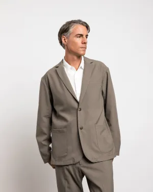 West Coast Blazer in Tropical Wool Taupe