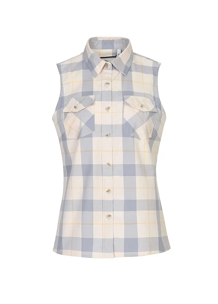 Women's Breathable Plaid Vest, 100% Cotton