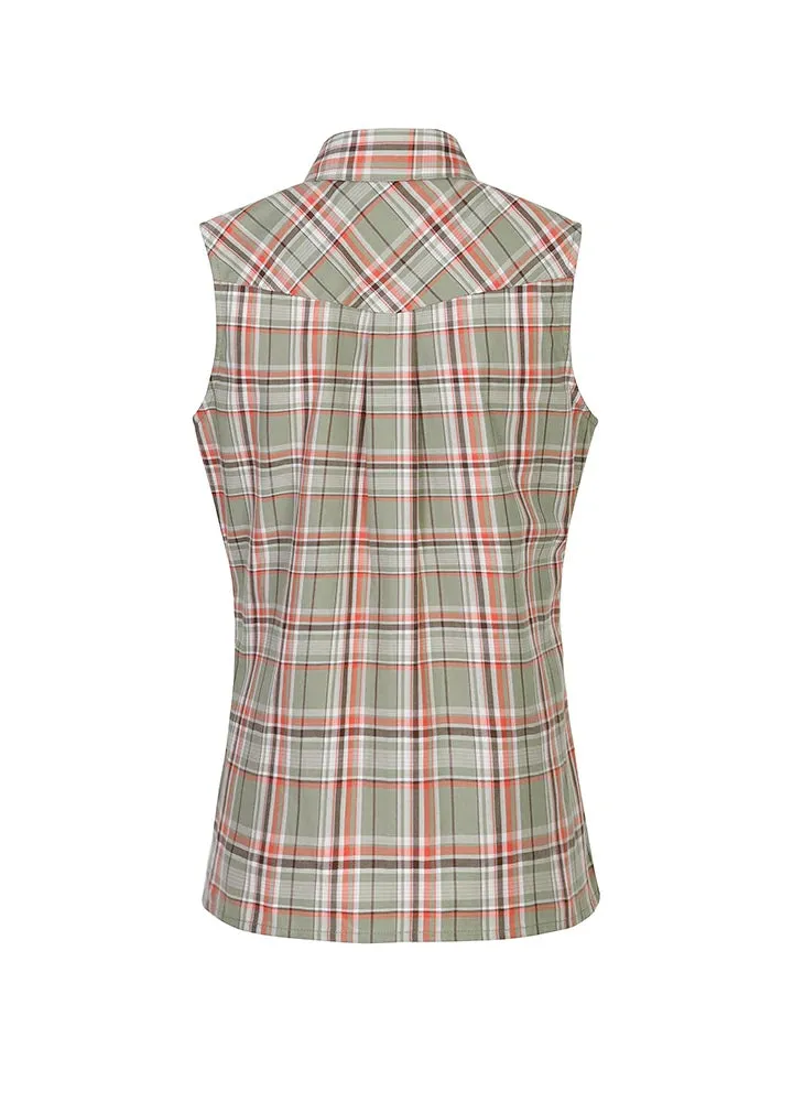 Women's Breathable Plaid Vest, 100% Cotton