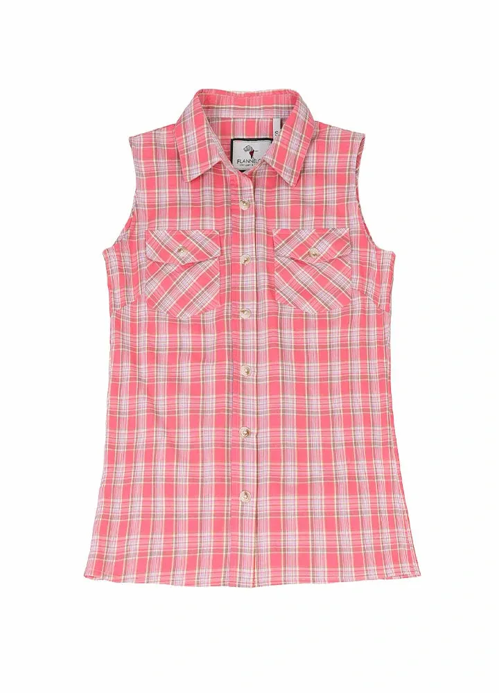 Women's Breathable Plaid Vest, 100% Cotton