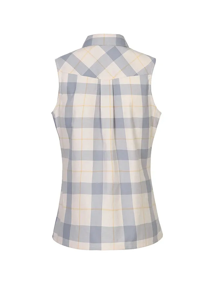 Women's Breathable Plaid Vest, 100% Cotton